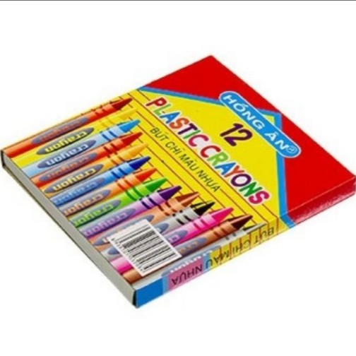Sỉ 5 hộp sáp màu Hồng Ân (hộp 12 màu)