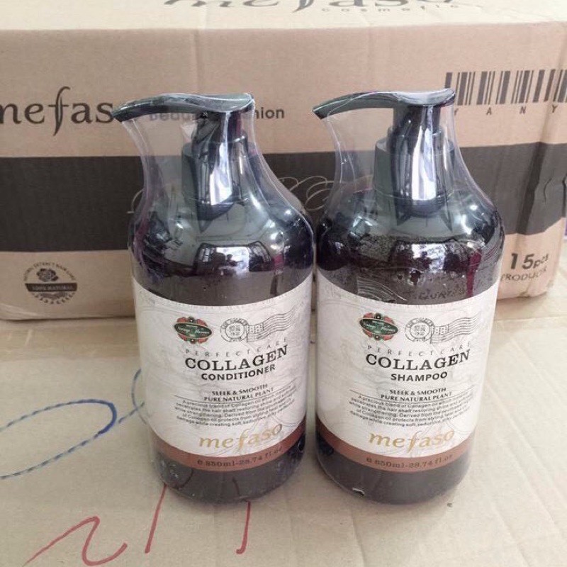 Cặp dầu gội Colagen Mefaso (850ml x2)