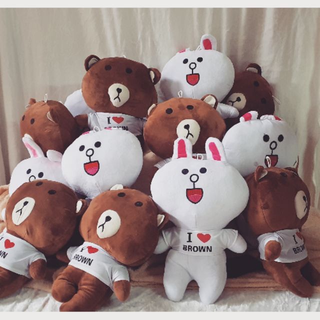 Cặp đôi gấu bông gấuu Brown và thỏ Cony siêu dễ thương