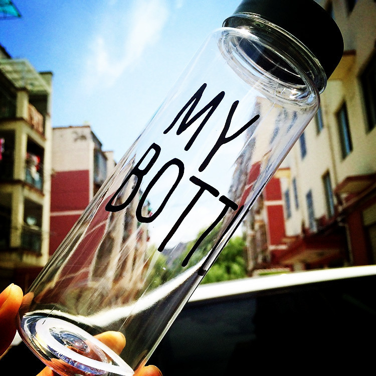 [HCM]BÌNH NƯỚC THỦY TINH MY BOTTLE 450ML JH-10008