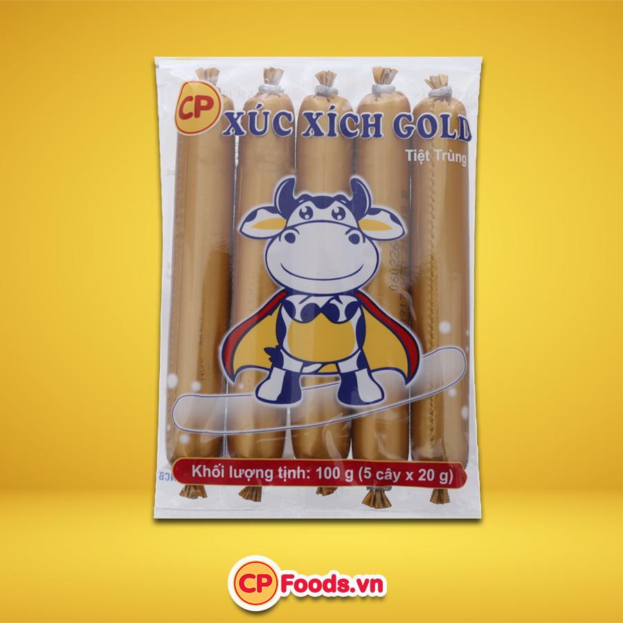 [HCM]1 Thùng XÚC XÍCH GOLD TIỆT TRÙNG - 100G (4kg)