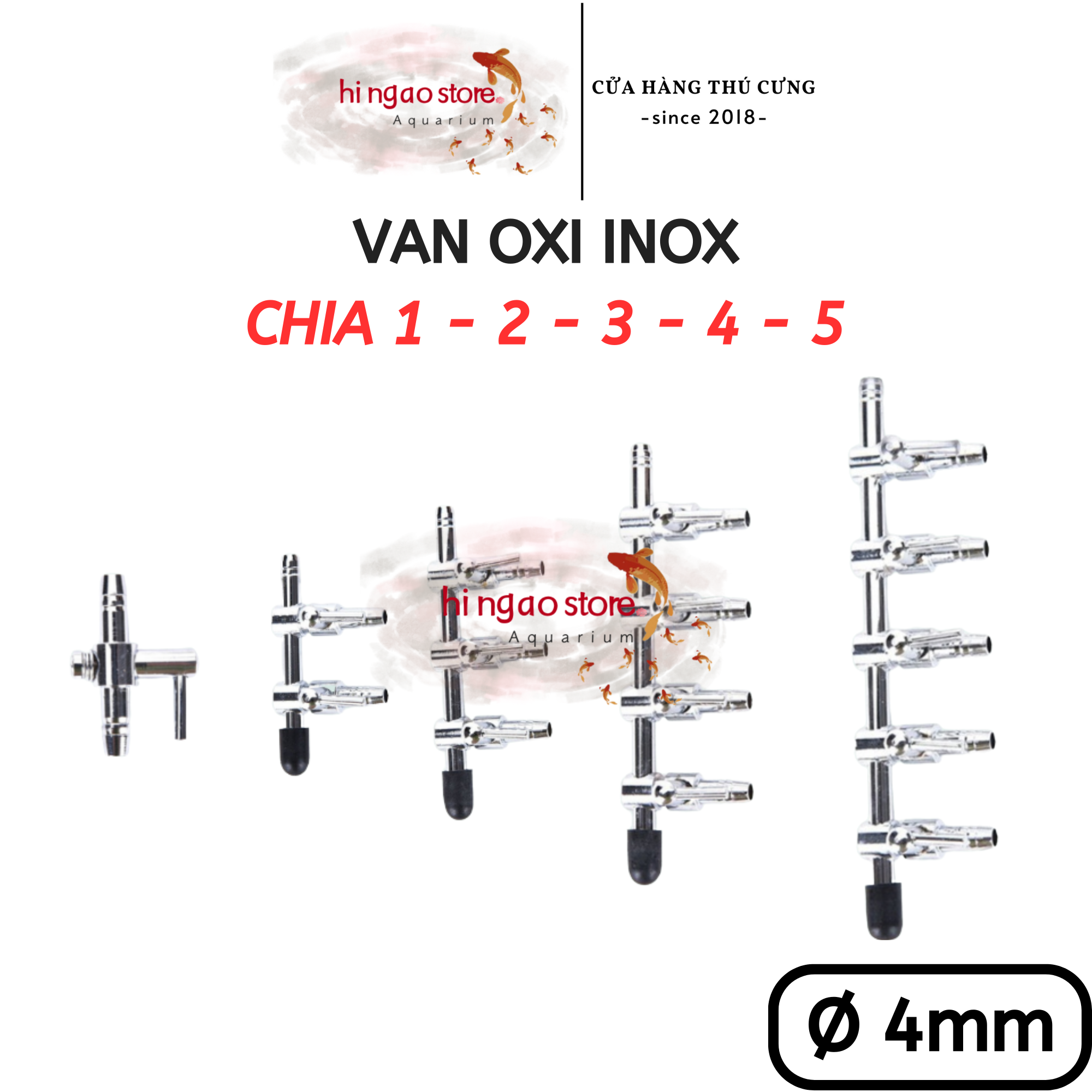 Van Inox điều chỉnh tăng giảm (2) - Phụ kiện cá cảnh | Hingaostore.