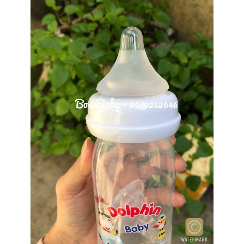 Bình Sữa Cổ Rộng Dolphin 160Ml/240Ml