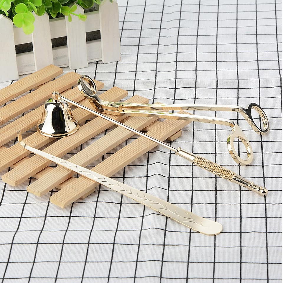 bộ dụng cụ chăm sóc nến đầy đủ 5 món sang chảnh
