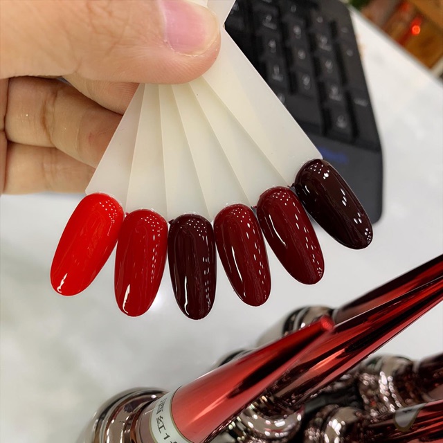 Sơn đỏ mxbon ( set 6 màu) Phụ kiện Nail