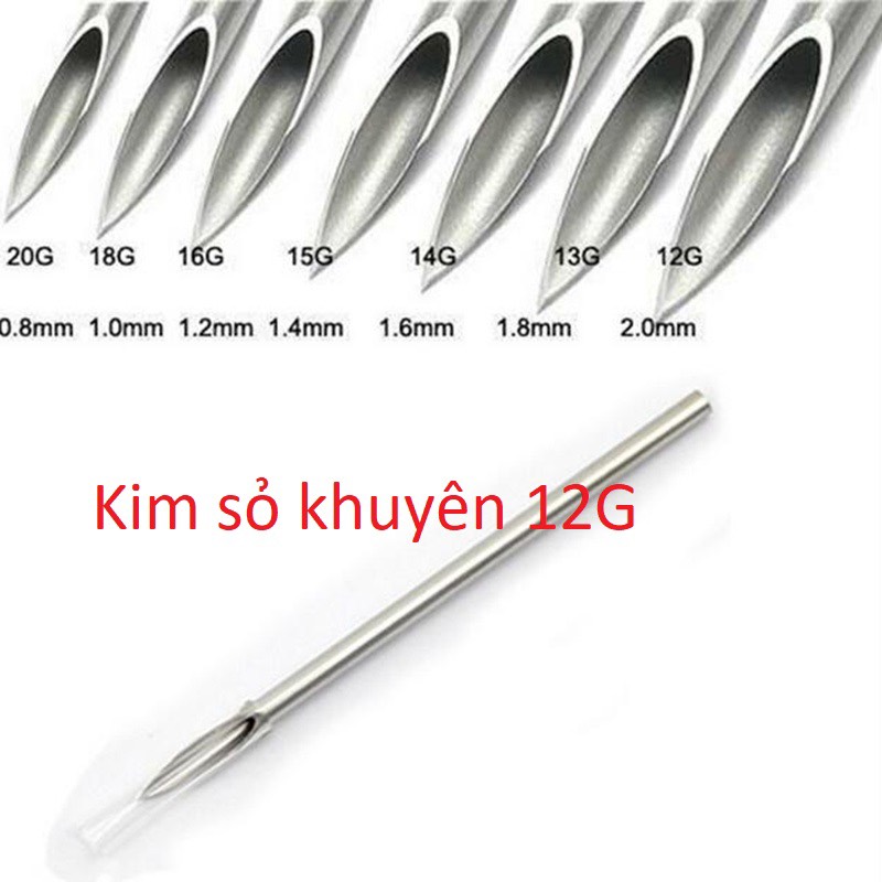 Kim sỏ khuyên size 12G ( 49k / 10 chiếc ) hàng có sẵn