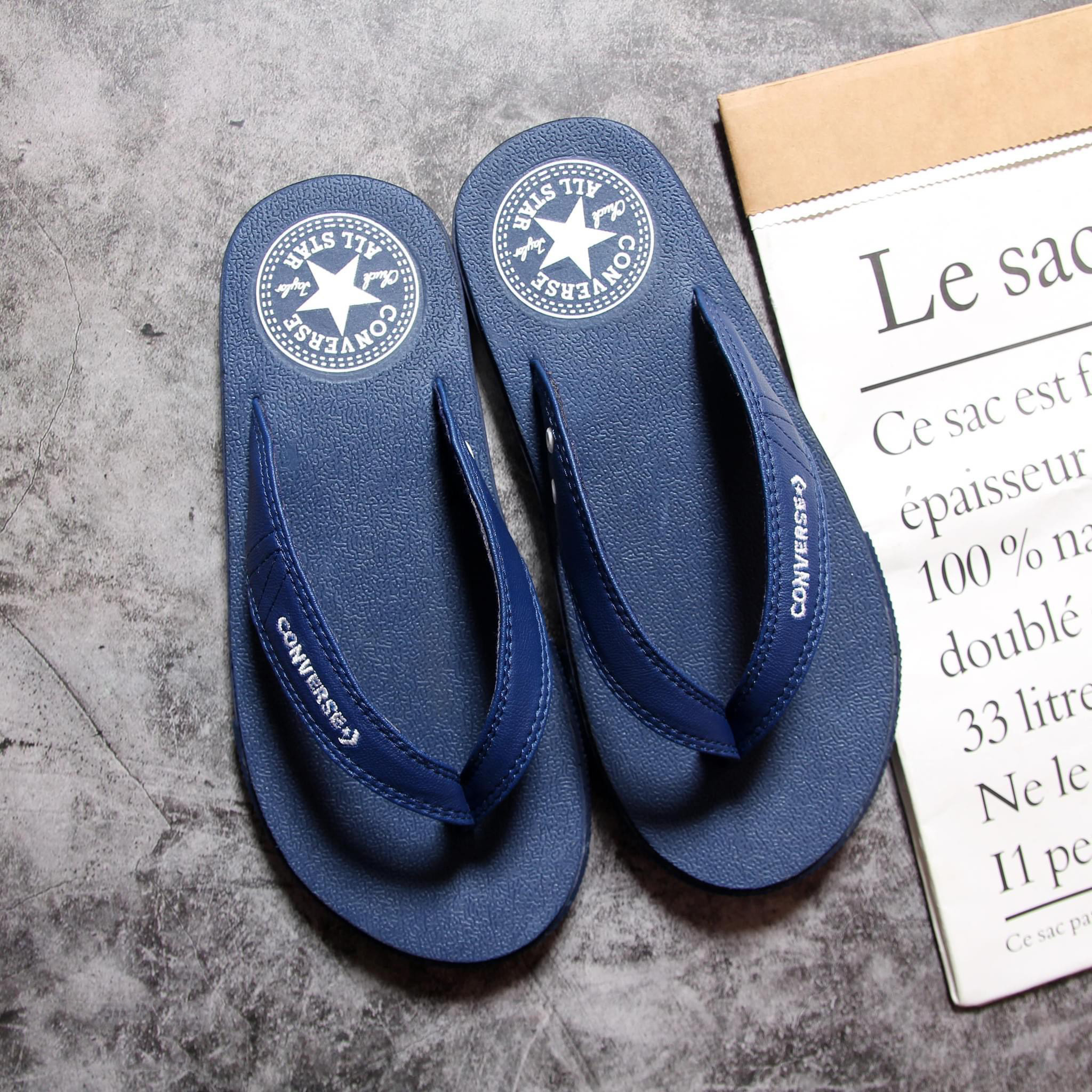 [FullBox] Dép xỏ ngón nam Converse hàng xịn cao cấp. Sẵn 2 màu đen đỏ-xanh đen thời trang cá tính