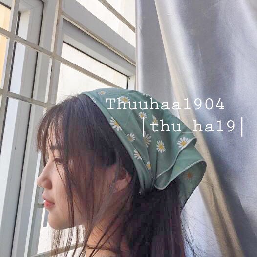 Khăn BANDANA/ Khăn TURBAN hoa cúc nhiều màu