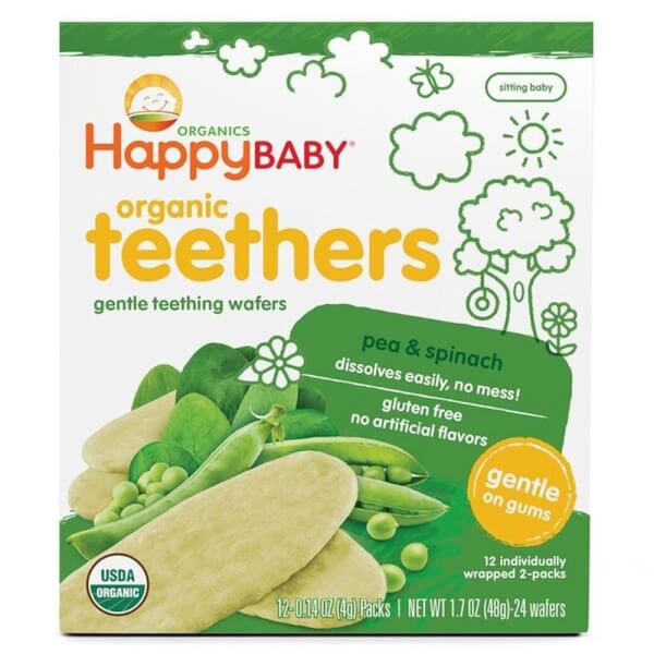 BÁNH ĂN DẶM HỮU CƠ HAPPY BABY TEETHERS ORGANIC CHO BÉ TỪ 6 THÁNG