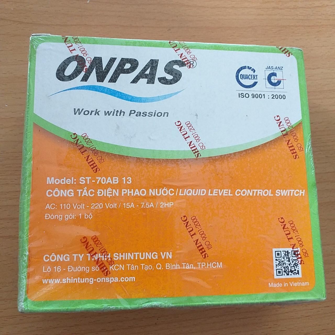 Công tắc điện phao nước Onpas