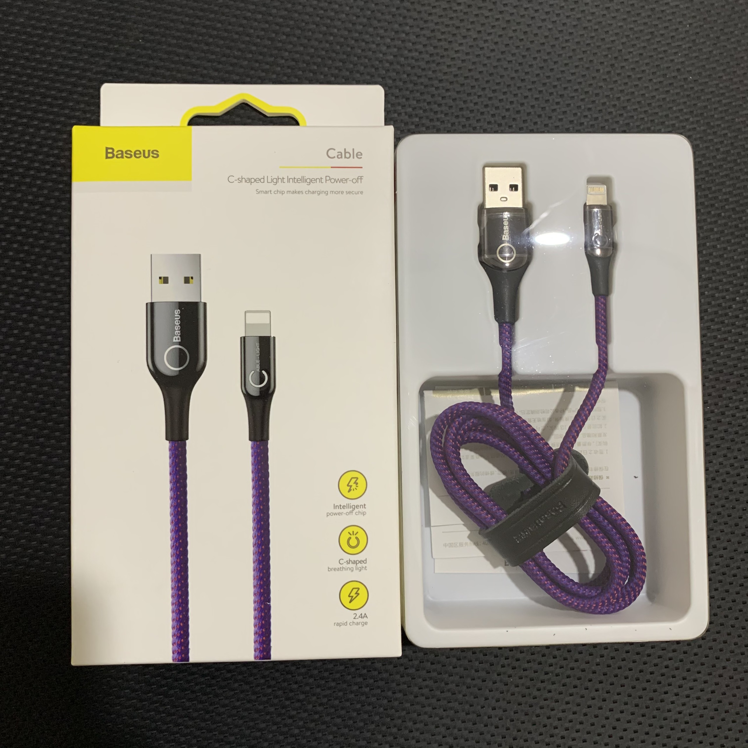 Cáp Tự Ngắt Chính Hãng Baseus cho iPhone Lightning CALCD