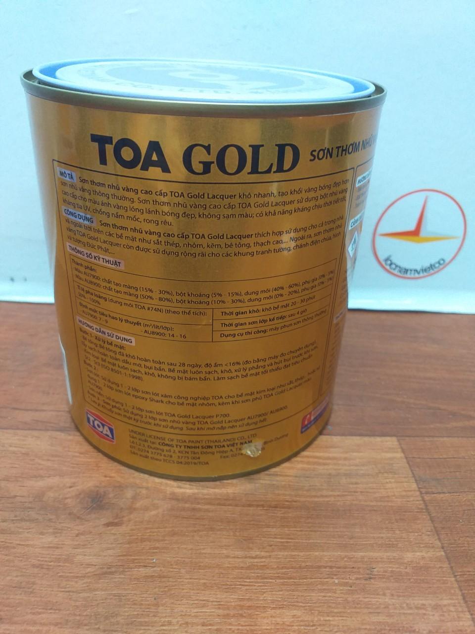 Sơn thơm nhũ vàng Toa AU7900 875ml