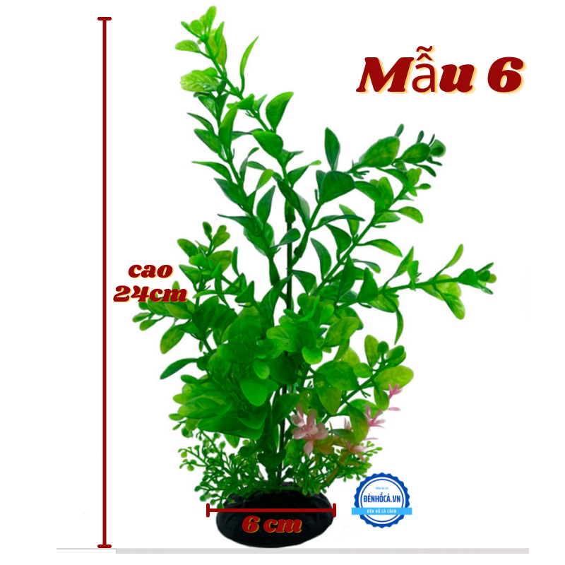 Cây nhựa trang trí hồ cá cảnh mini MẪU 4