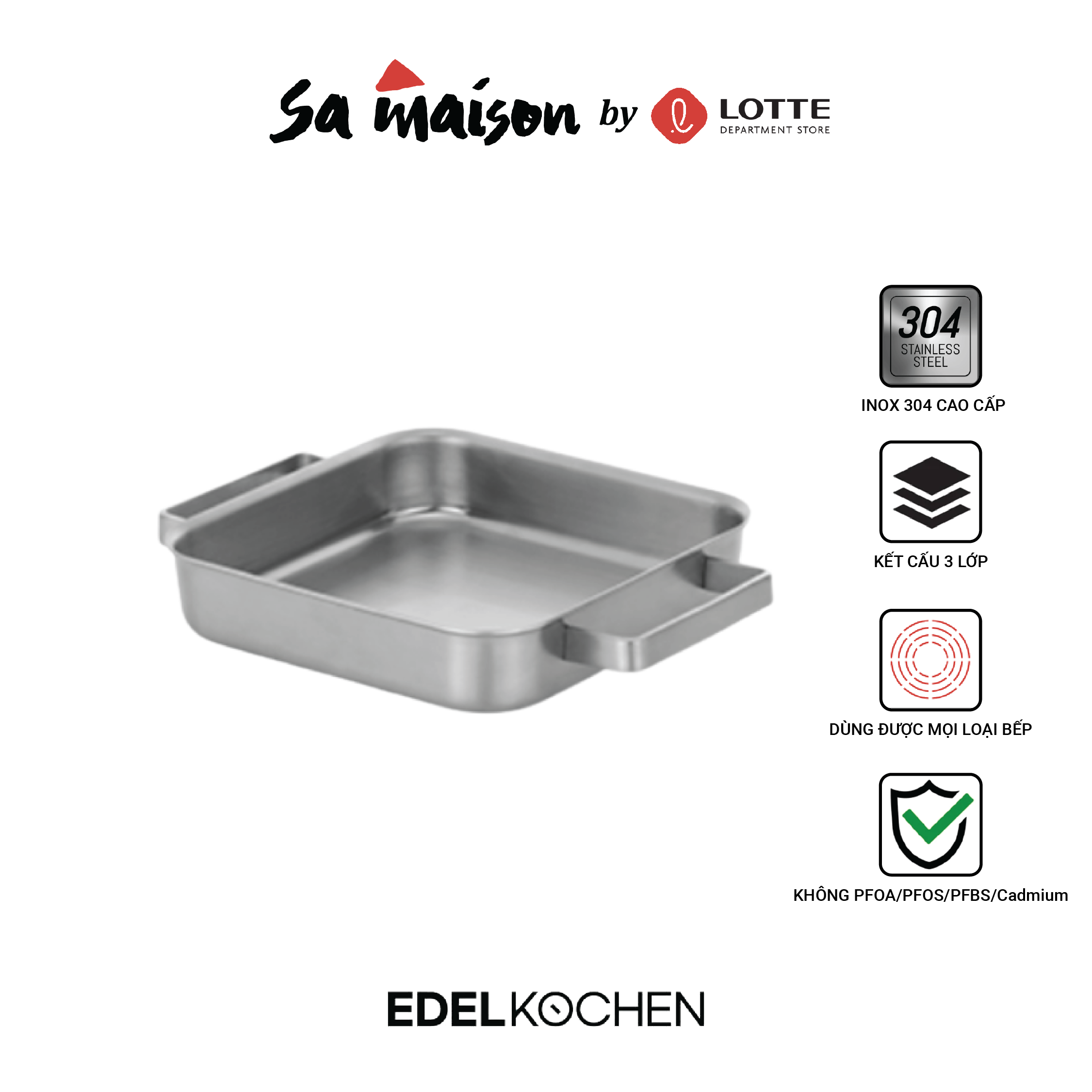Chảo lẩu Edelkochen 3 lớp