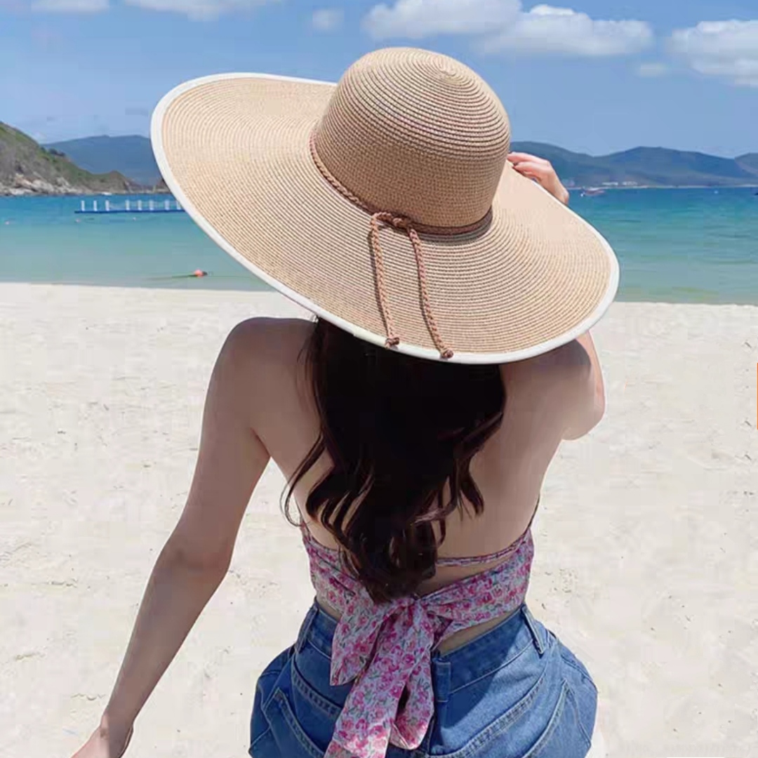Nón Cói Vành Rủ 50cm Phối Viền