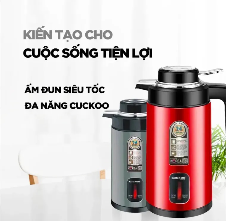 Ấm siêu tốc cuckoo st21 - dung tích 3 lít - ấm đun siêu tốc phích nước - bình giữ nhiệt