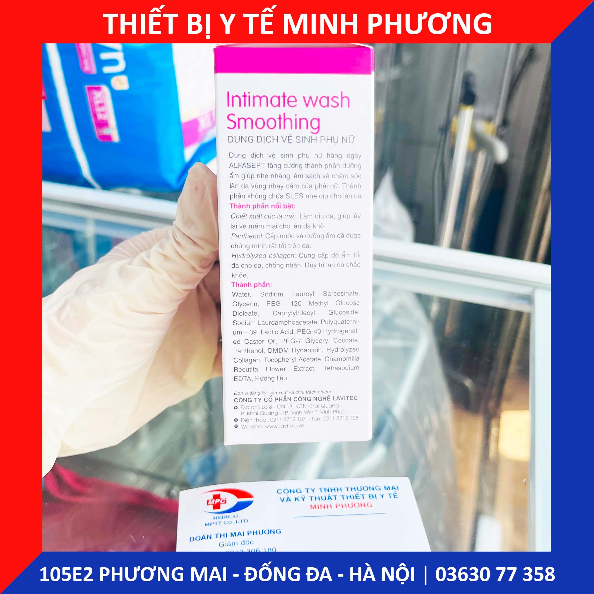 Dung dịch vệ sinh phụ nữ ALFASEPT Smoothing