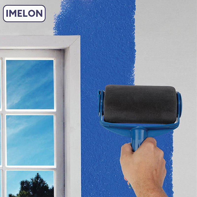 IMELON Roller paint brush set telescopic rod seamless corner paint brush