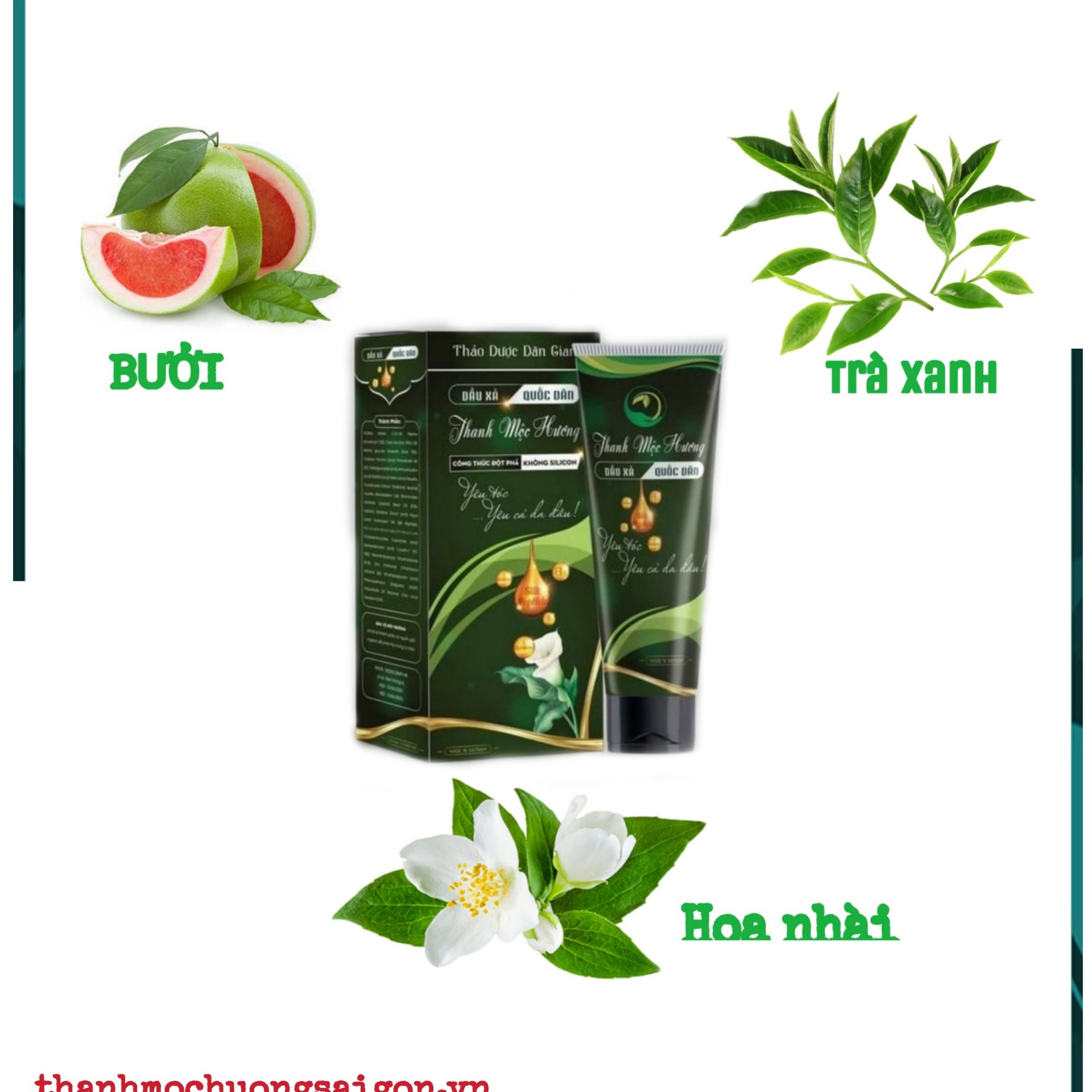 [HCM][Không Silicon] Dầu Xả Dược Liệu Thanh Mộc Hương