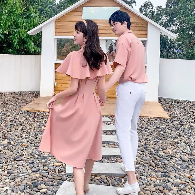 🍒Áo váy đôi nam nữ Đồ đôi áo và váy polo giản dị ngắn tay phong cách ngọt  ngào mới mùa hè 2022 (ảnh thật) (sẵn)🍒 | Shopee Việt Nam