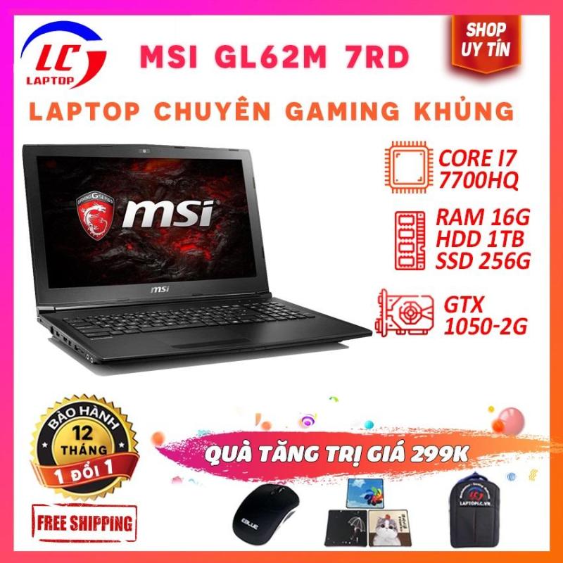 Bảng giá Laptop Chuyên Game MSI GL62M 7RD Core i7-7700HQ, ram 16g, ssd 256g+ hdd 1tb, VGA GTX 1050M/ 15.6 inch Full HD 1920x1080, laptop đồ họa, laptoplc Phong Vũ