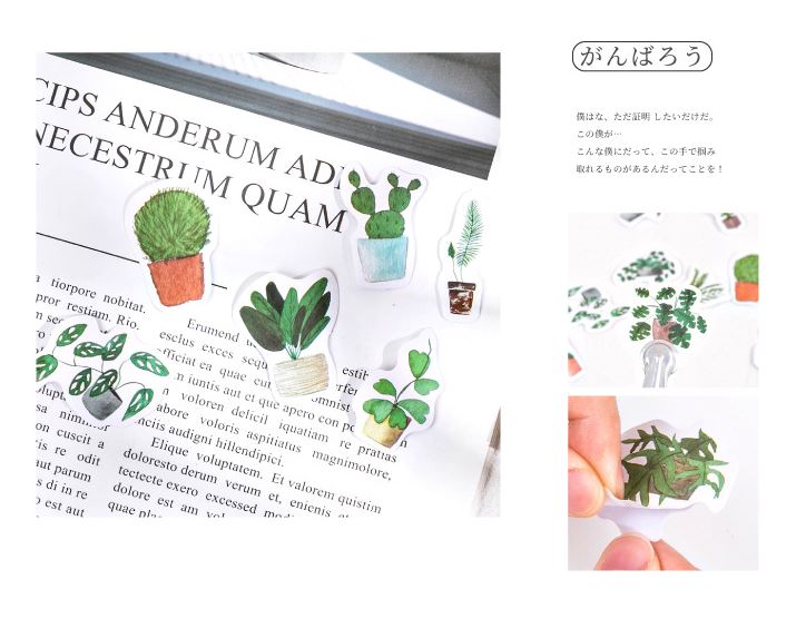 Bộ 45 Sticker Cây Cảnh E116