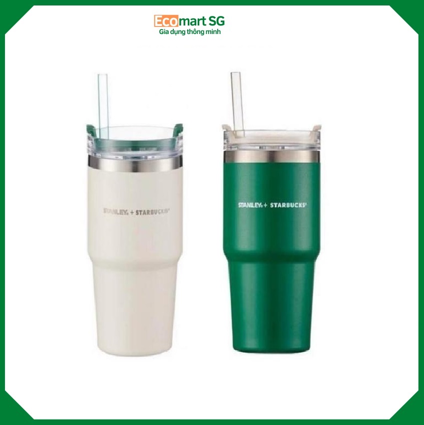 Cốc giữ nhiệt starbucks ly giữ nhiệt starbucks 890ml cao cấp giữ nhiệt đến 6 giờ tặng kèm ống hút Ecomart Eco97