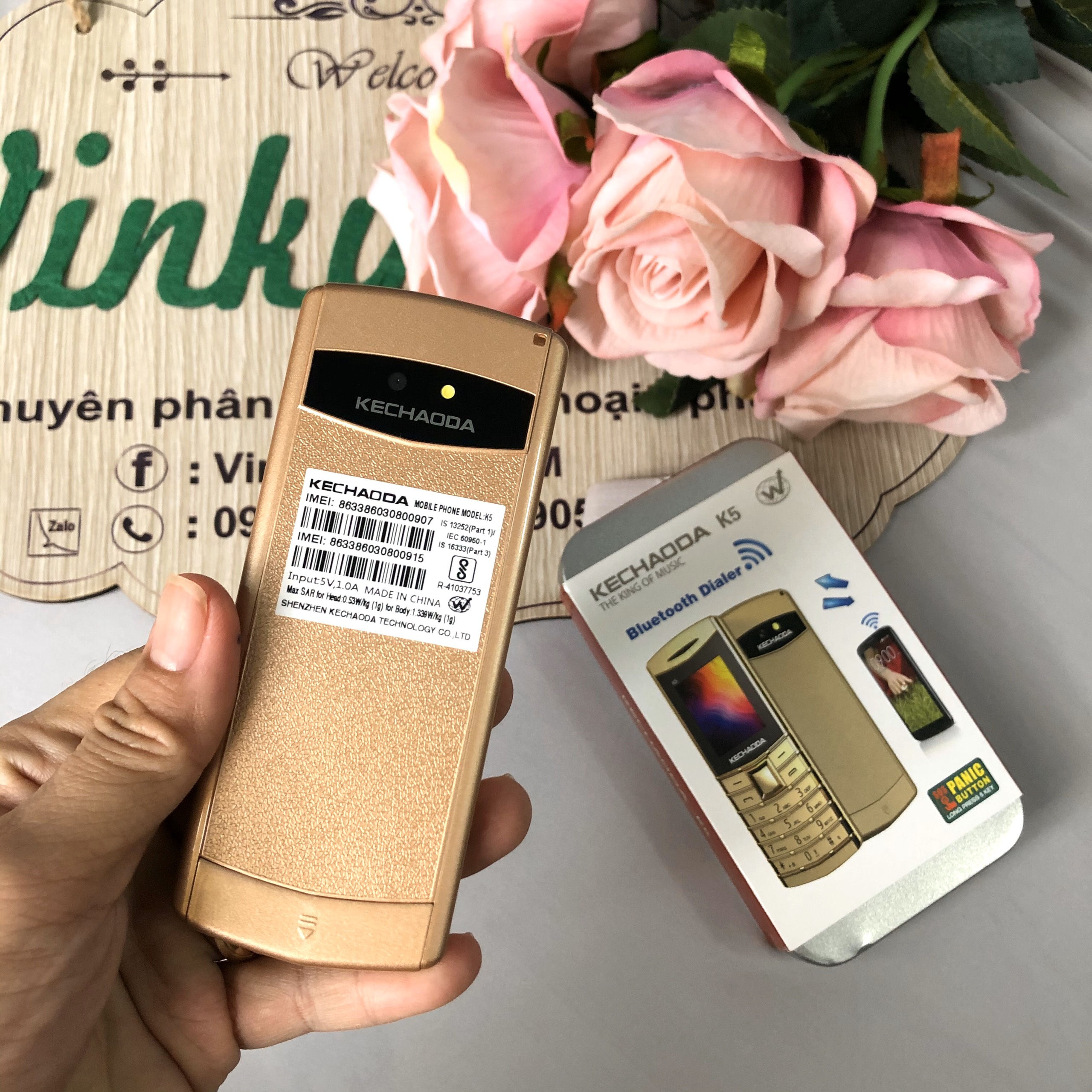 Điện Thoại Kechaoda K5 2 sim siêu mỏng - Bảo hành 12 tháng