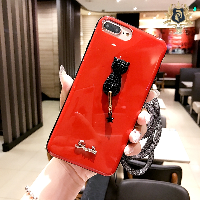 Ốp lưng Iphone [CHƯA AI BÁN-VIDEO] Ốp lưng IP Mèo đính đá IP6plus/6Splus/7plus/8plus/IPX/IPXs