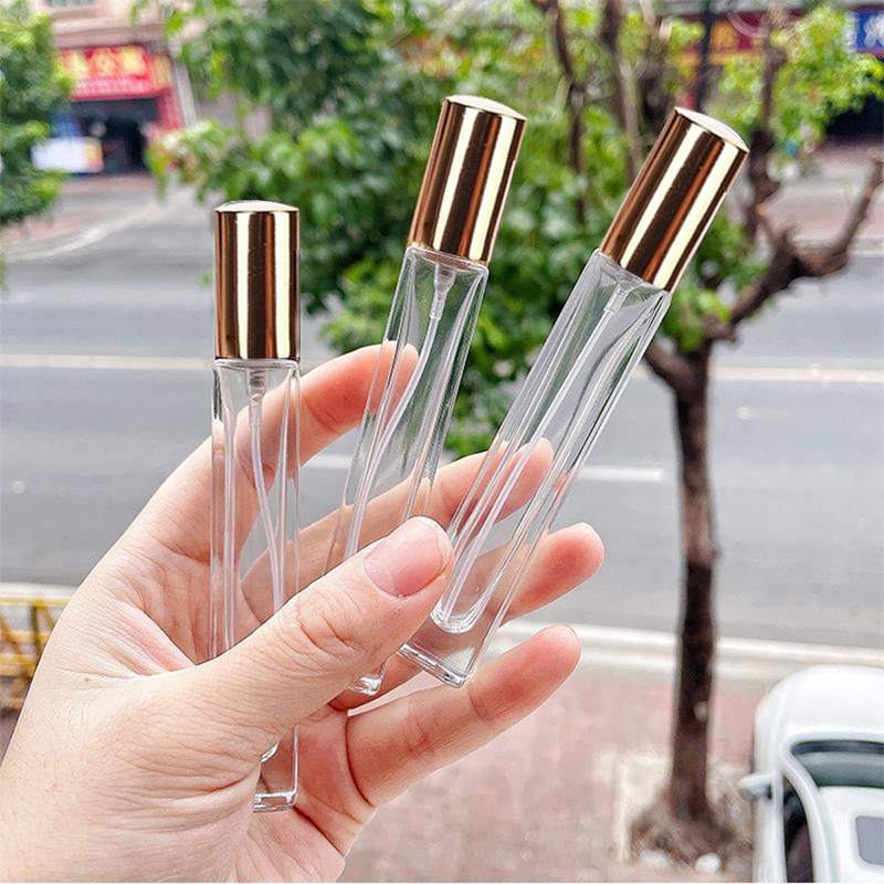Chai chiết 10ml vuông nắp vàng/đen