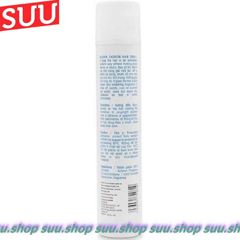 Keo Xịt Tóc Giữ Nếp Mềm Glorin 420Ml