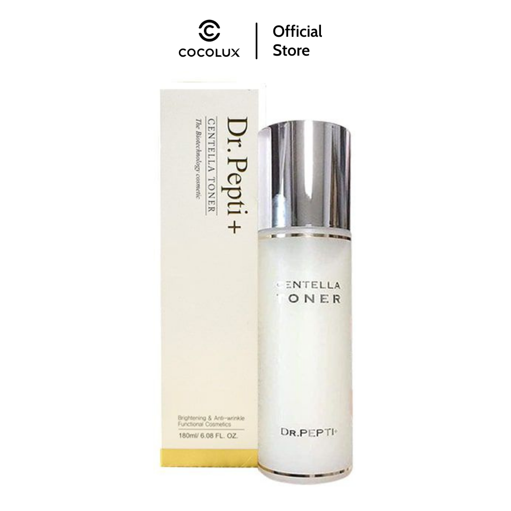 Nước hoa hồng Dr.Pepti Centella Toner - 180ml COCOLUX