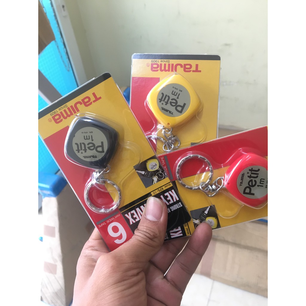 1m Thước cuộn dây móc khóa Tajima KPS-10 (giao màu ngẫu nhiên)