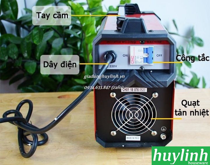 [HCM]Máy hàn que điện tử Oshima IGBT-SM-250 (2 bo)