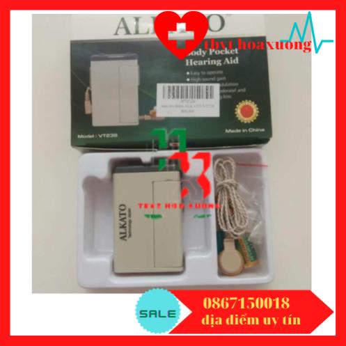 [ Hàng Cao Cấp] Máy Trợ Thính Bỏ Túi Có Dây Alkato VT238