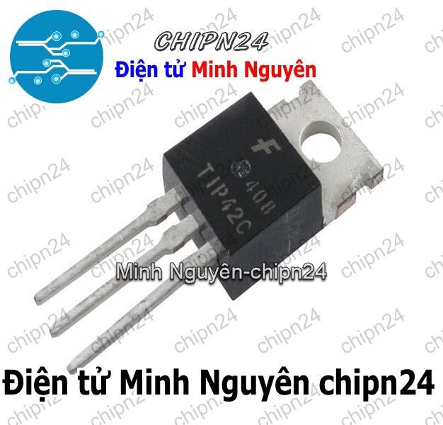 [3 con] (KT1) Transistor TIP42C TO-220 PNP 6A 100V (TIP42) - HH000660