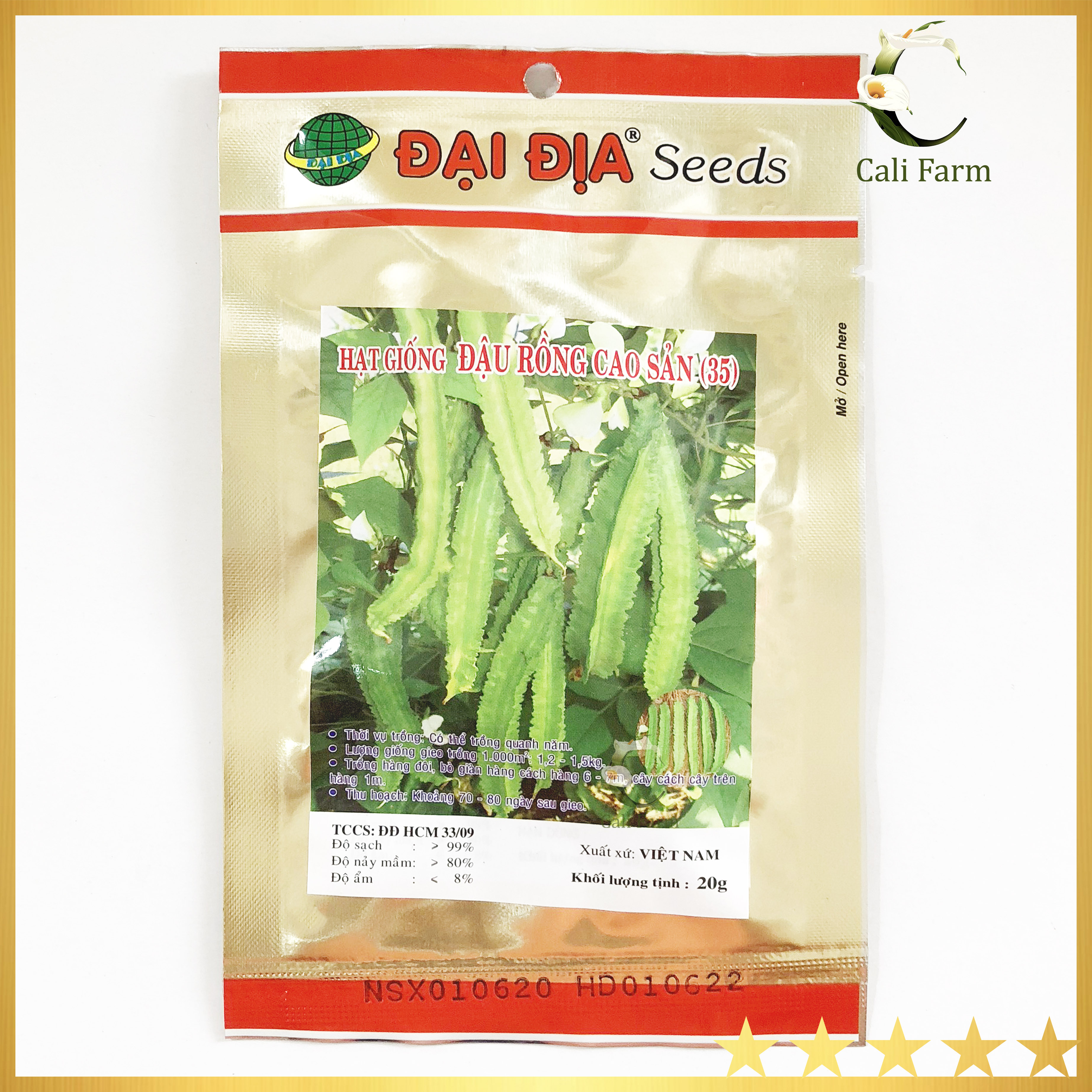 Hạt giống Đậu Rồng Cao Sản 20g