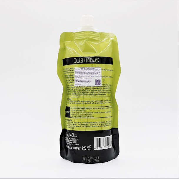 Dầu Hấp Ủ Tóc Collagen Delofil Arganoil Protein Siêu Mượt 500Ml