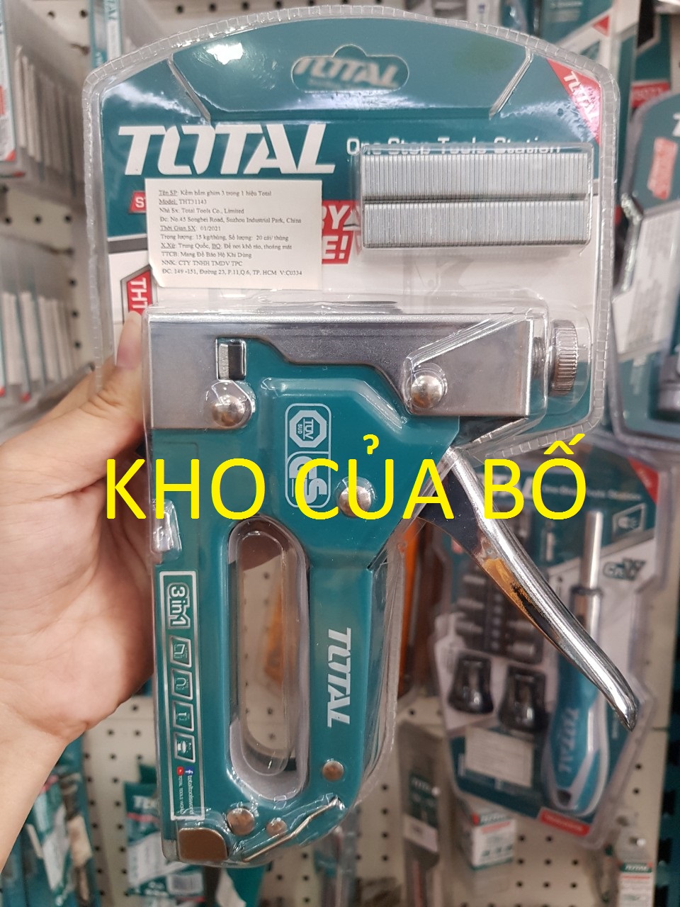 Kềm bấm ghim 3 trong 1 total THT31143