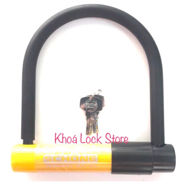 [HCM]Ổ khoá chữ U SCHONE chống trộm có nắp che ổ khoá SC-200