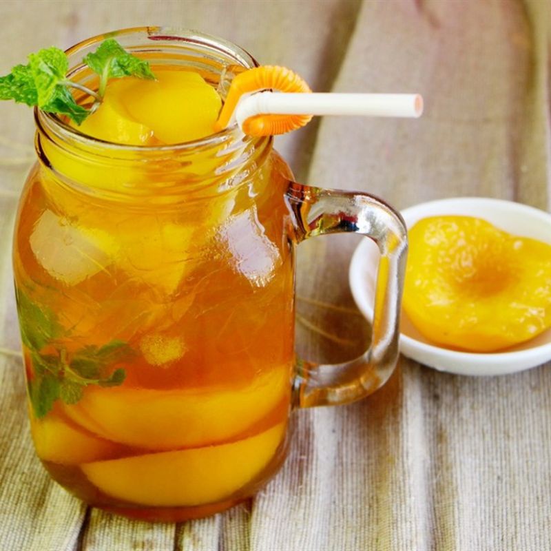 Đào ngâm Yellow Peach Hàn Quốc 680g