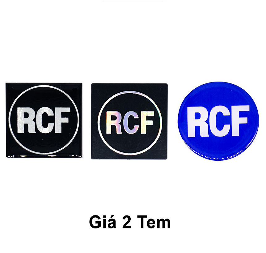 TEM DÁN THÙNG LOA LOGO RCF - GIÁ 2 TEM