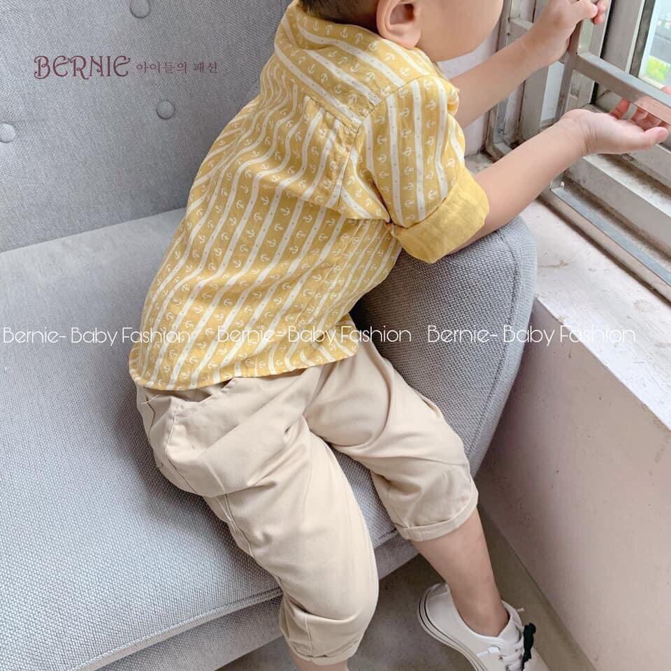 Set áo sơ mi, quần dài bé trai