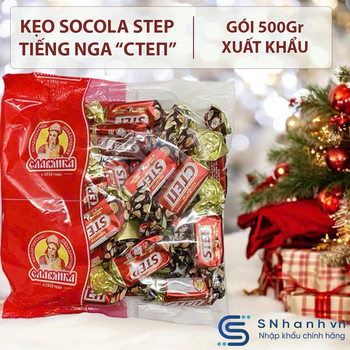 [Date 2026] Step Chocolate Candy - Red Cten Russian Peanut Caramel