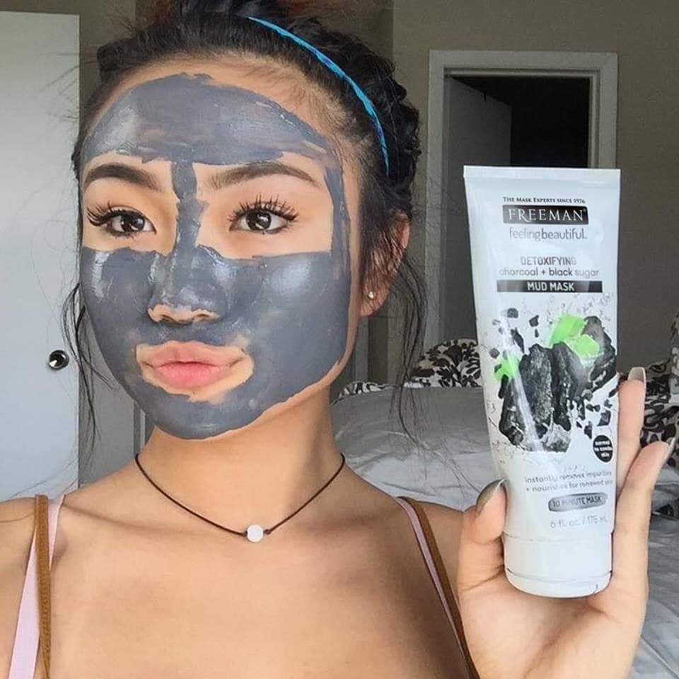 Mặt Nạ Freeman Detoxifying Charcoal + Black Sugar Mud