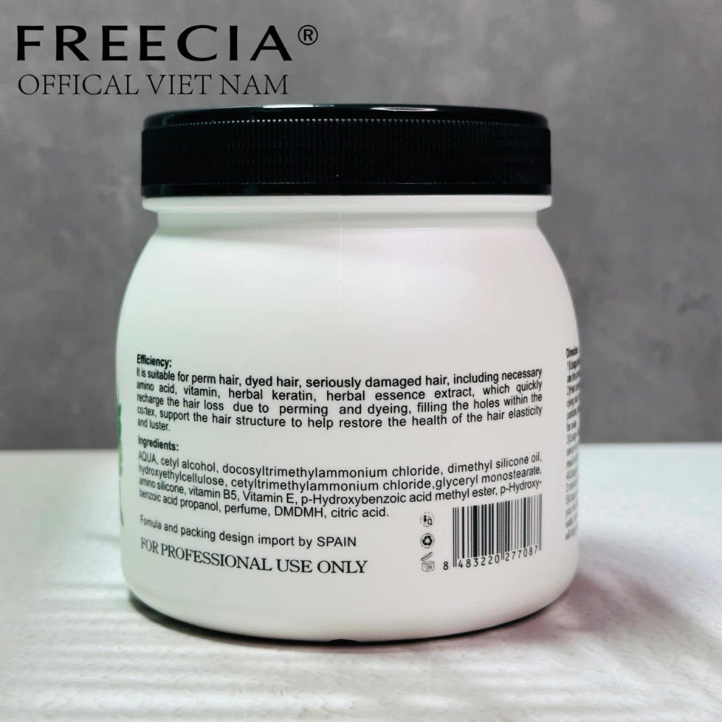 Kem ủ tóc, hấp tóc phục hồi tóc hư tổn Fendina LPP Collagen 500ml