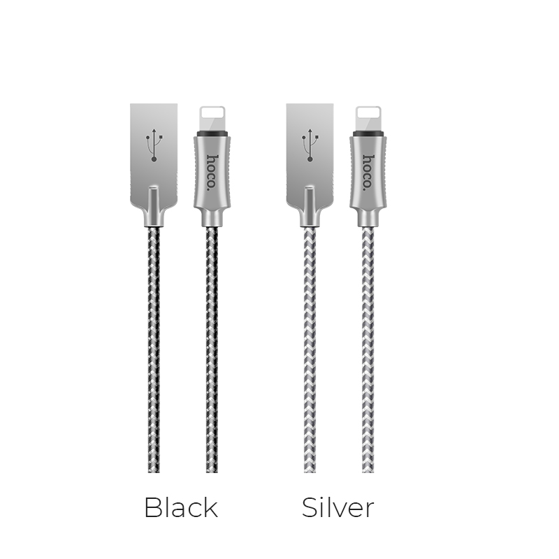 Cáp sạc Lightning dây dù dài 1,2m Hoco U10