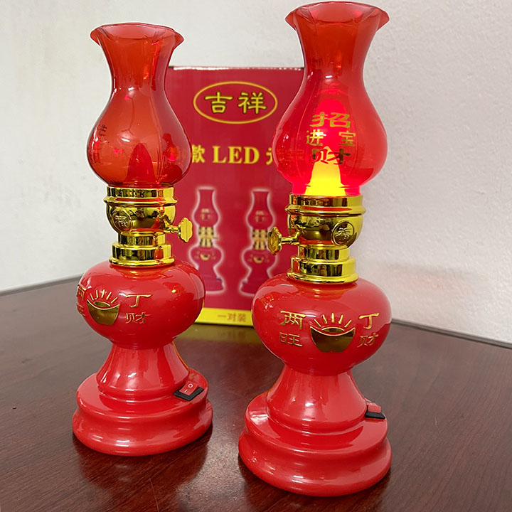 Bộ 02 Đèn thờ dầu dùng pin