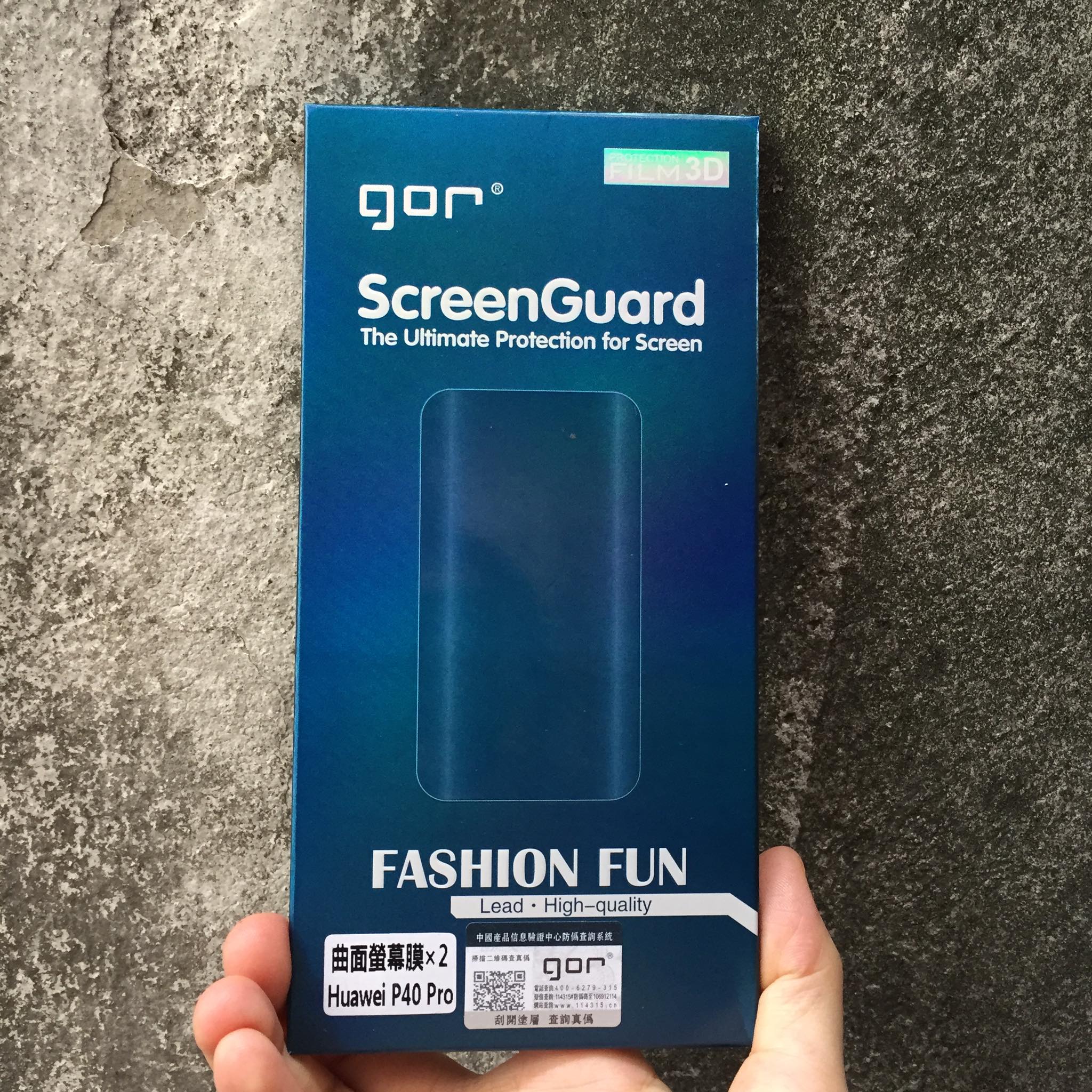 Bộ 2 miếng dán dẻo Gor cho Huawei P40 Pro (2 Miếng Mặt Trước)