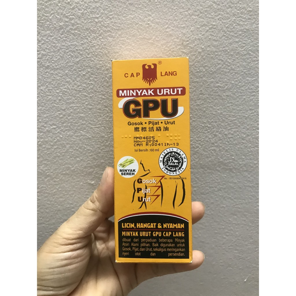 Dầu Xoa Bóp MINYAK URUT GPU Thái Lan 60ml